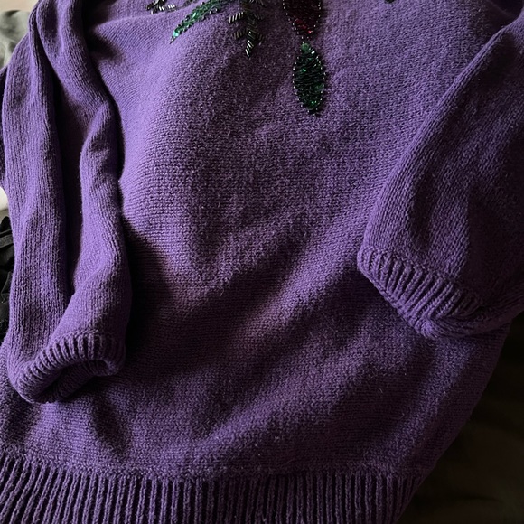 Marnie West Sequined Sweater - Picture 1 of 2